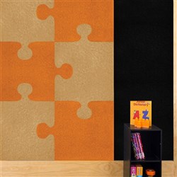 Visionchart SANA Easy Stick Acoustic Wall Tile 1800x1200mm Jigsaw 6 Pieces 2 Colours