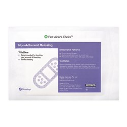 Trafalgar First Aider's Choice Non-Adherent Dressing 7.5 x 10cm White Box Of 50