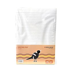 Bibbulmun Writing Pad A4 Ruled 100 Leaf Pack Of 10