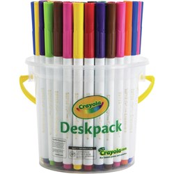 Crayola Thinline Markers Super Tips Washable Deskpack 40 Assorted