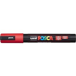 Uni Posca Paint Marker PC-5M Medium 2.5mm Bullet Tip Red