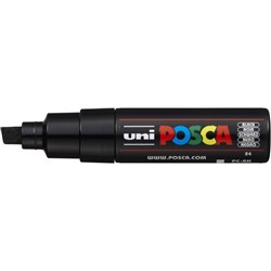 Uni Posca Paint Marker PC-8K Broad 8mm Chisel Tip Black