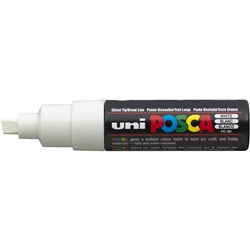 Uni Posca Paint Marker PC-8K Broad 8mm Chisel Tip White