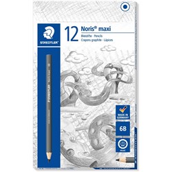 Staedtler Noris Maxi Learner Graphite Pencils 6B Pack of 12