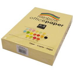 Rainbow Office Copy Paper A4 80gsm Sand Ream of 500