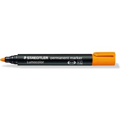 Staedtler 352 Lumocolor Permanent Marker Bullet 2mm Orange Box of 10