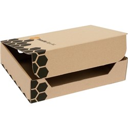 Marbig Transfer Box Enviro Foolscap Each 80x250x375mm Brown