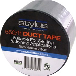 PVC DUCT TAPE Silver 48mm x 30m clingtape