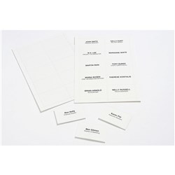 Rexel ID Convention Insert Cards For Name Badge ID Holder 90 x 54mm White Box Of 250