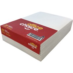 Office Choice Writing Pad A4 55gsm White - Pack of 10